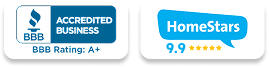 BBB Accredited Business A+ | HomeStars 9.9 Rated