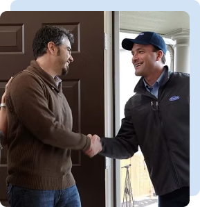 Eco Star technician and satisfied customer